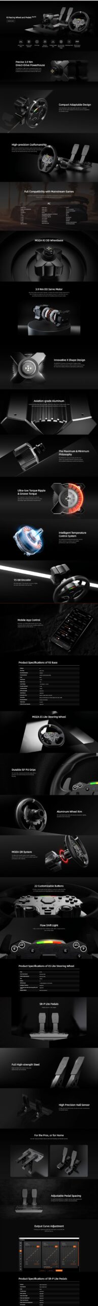 Sim racing accessories overview