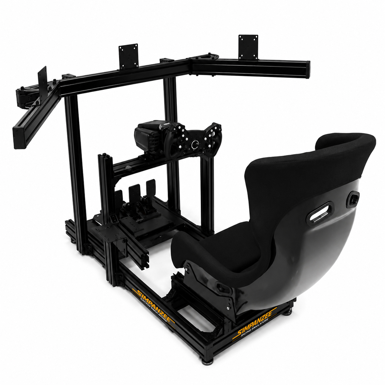 Triple Screen Mount Cockpit with Racing seat